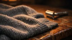 Cómo quitar las bolitas de un jersey sin quitapelusas con una maquinilla de afeitar